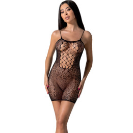 Passion - Bs096 Schwarzer Bodystocking, Eine Grösse