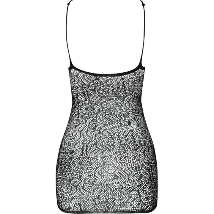 Passion - Bs096 Schwarzer Bodystocking, Eine Grösse