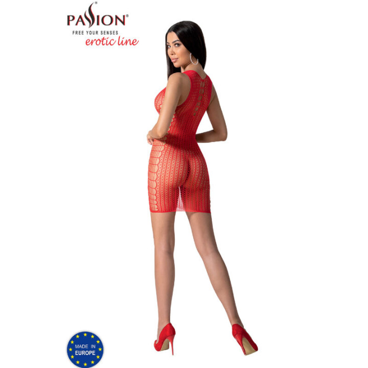 Passion - Bs097 Roter Bodystocking, Eine Grösse