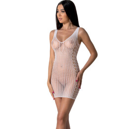 Passion - Bs097 Bodystocking Blanco Talla Única