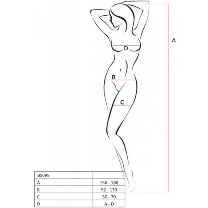 Passion - Bs098 Roter Bodystocking, Eine Grösse