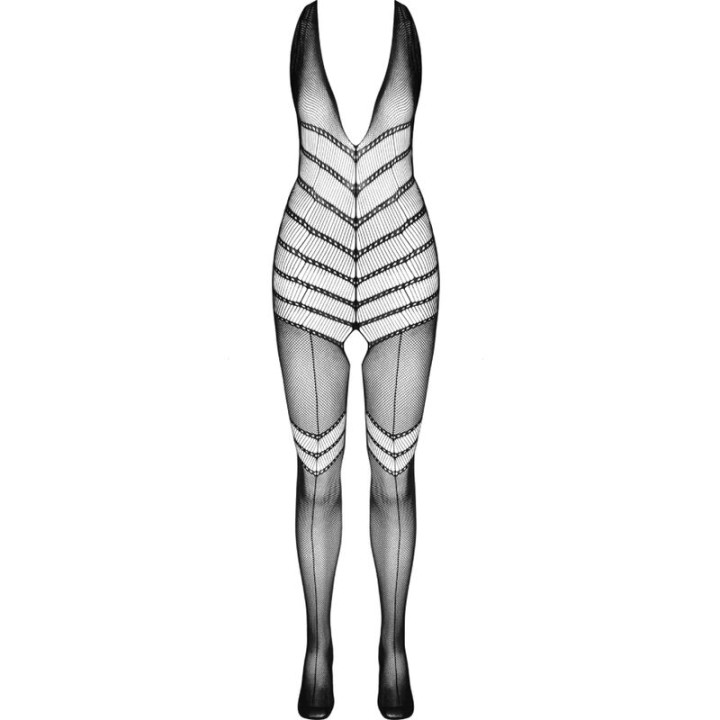 Passion - Bodystocking Bs100 Nero Taglia Unica