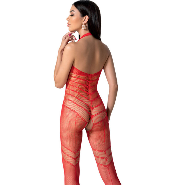 Passion - Bs100 Bodystocking Rot Eine Grösse