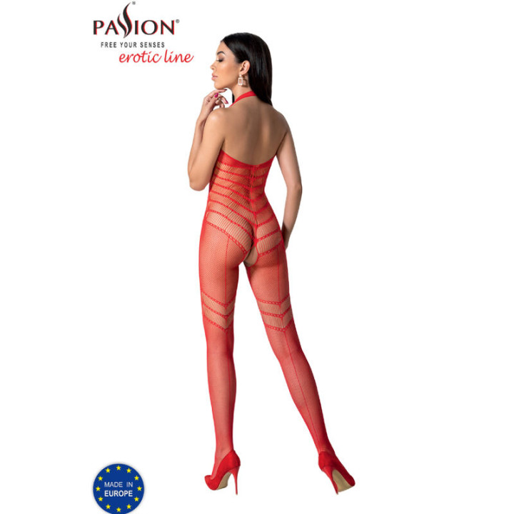 Passion - Bs100 Bodystocking Rot Eine Grösse