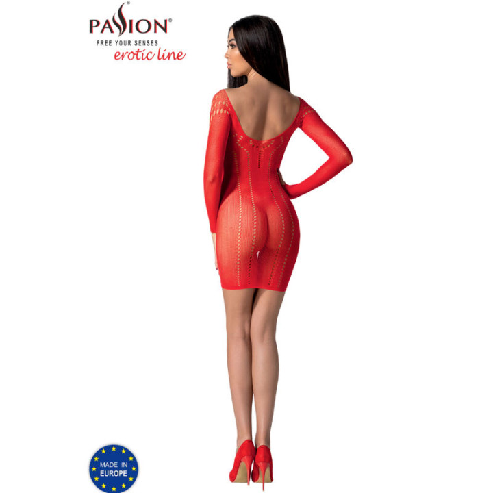 Passion - Bs101 Bodystocking Rojo Talla Única