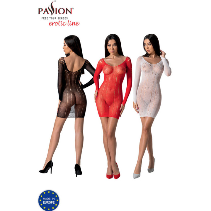 Passion - Bs101 Bodystocking Blanc Taille Unique