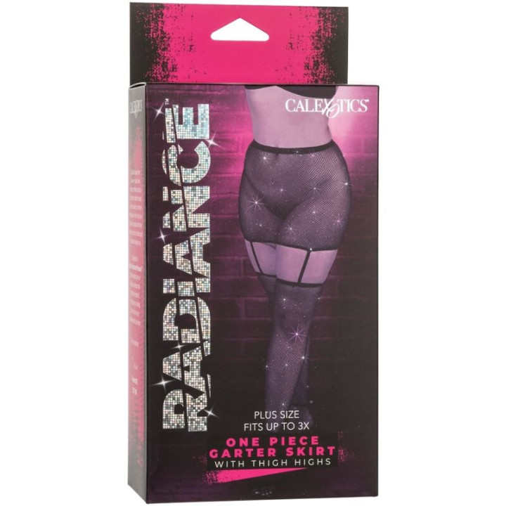 Calexotics - Radiance Garter Skirt Thigh Highs Plus Size