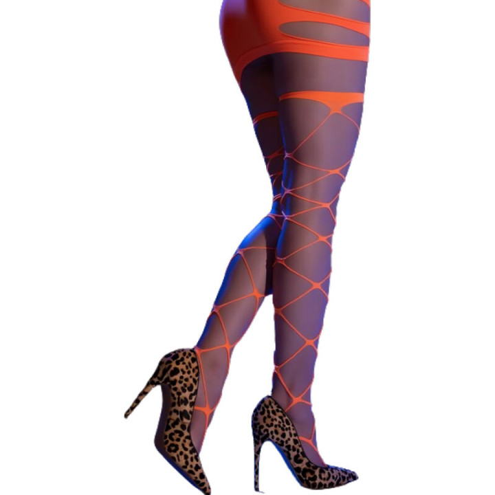 Chilirose - cr 4706 Calça Cabaret Laranja s/m