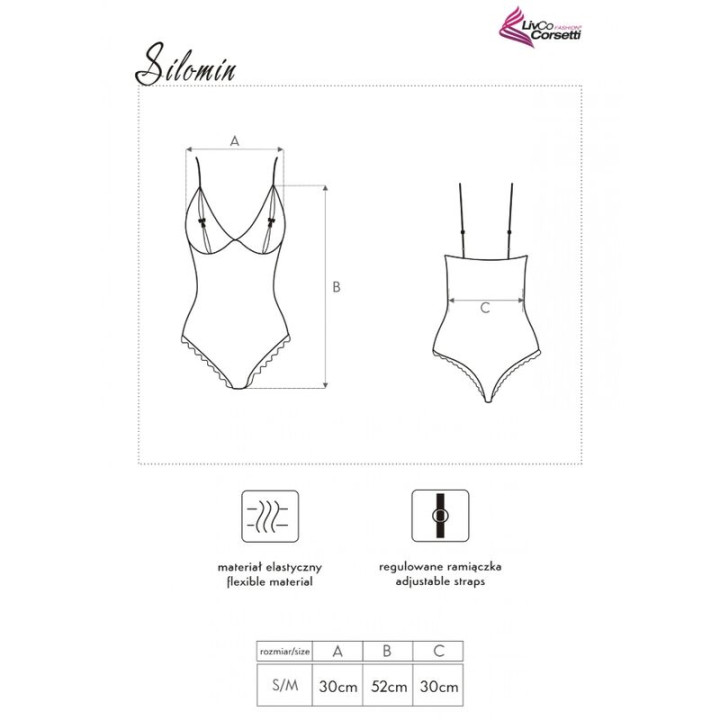 Livco Corsetti Fashion - Silomin lc 1401 Body + Kleid Schwarz Eine Grösse