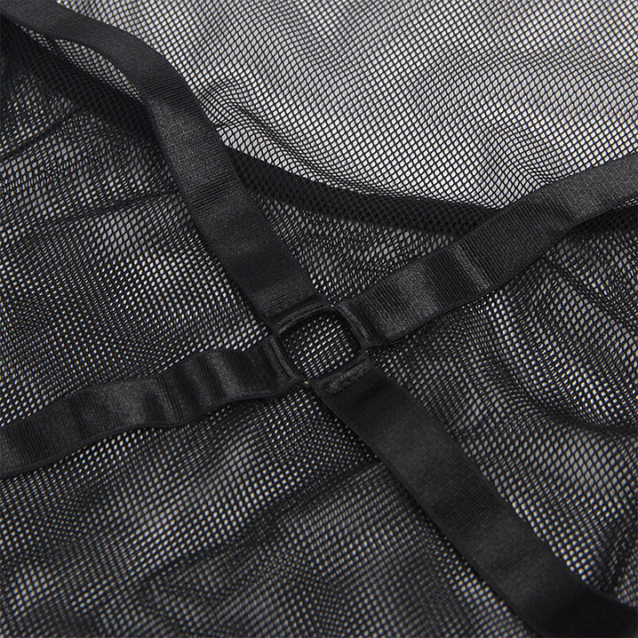 Subllime - Robe Transparente Dos Liquide Noir s/m
