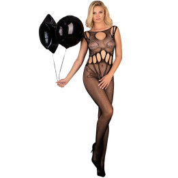 Livco Corsetti Fashion - Amahil Bodystocking Sans Crotchless Noir Taille Unique