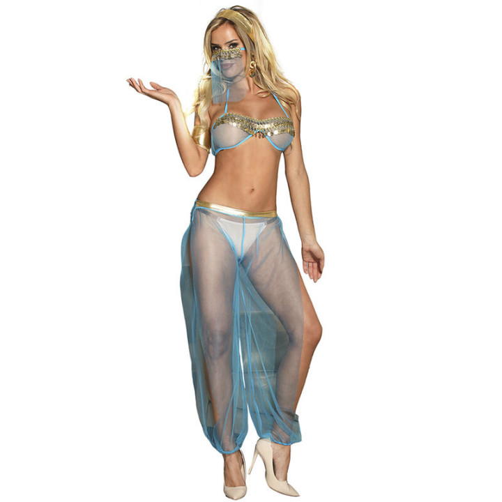 Subblime - India Style Blue Lingerie Set s/m