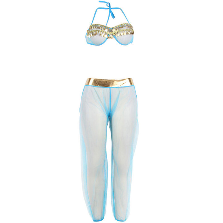 Subblime - India Style Blue Lingerie Set s/m