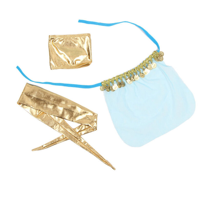 Subblime - Blaues Dessous-Set im Indischen Stil s/m