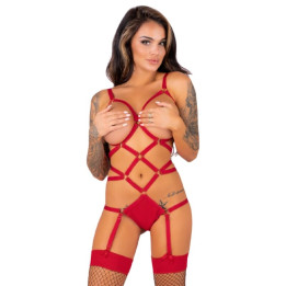 Livco Corsetti Fashion - Thiara lc 20213 Ensemble Corps + Bas Rouge s/m