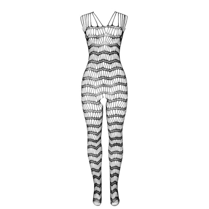 Subblime - 951696 Fishnet Crotchless Bodystocking Com Alas Nos Ombros Preto Tamanho Único