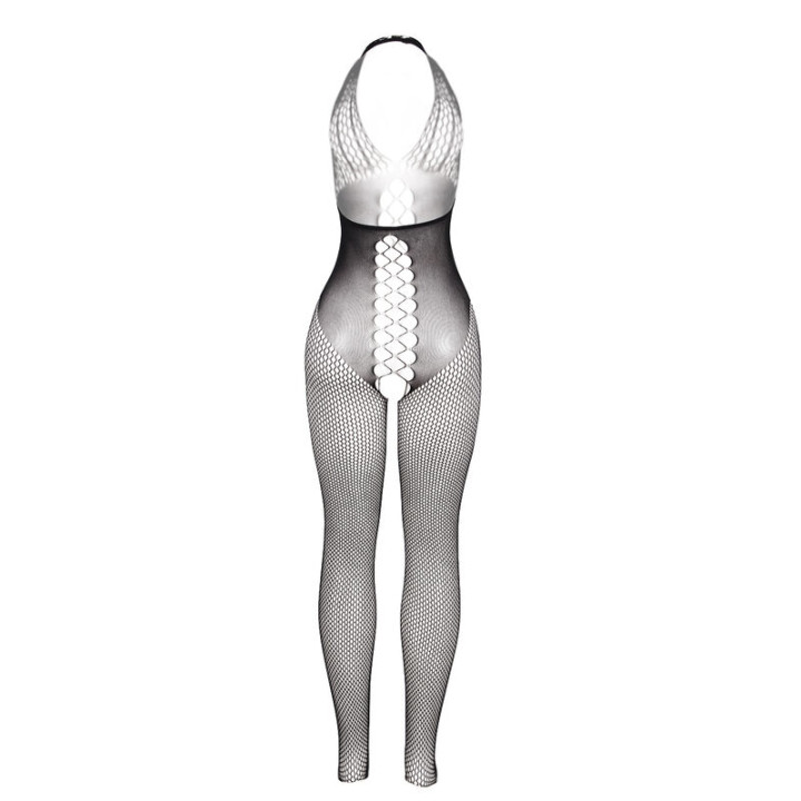 Subblime - 951832 Bodystocking With Open Back And Cross Details Black One Size
