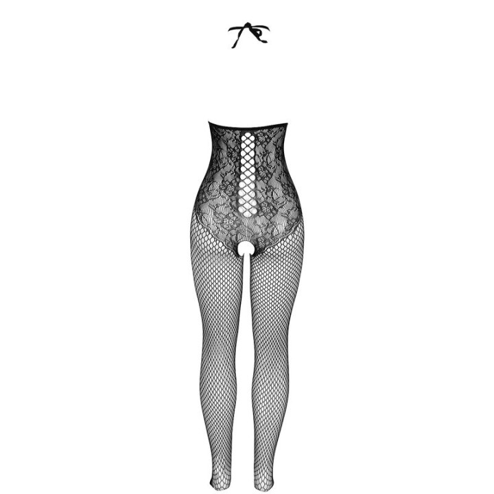 Subblime - 951849 Bodystocking Résille Ouvert et Col Licou Noir Taille Unique