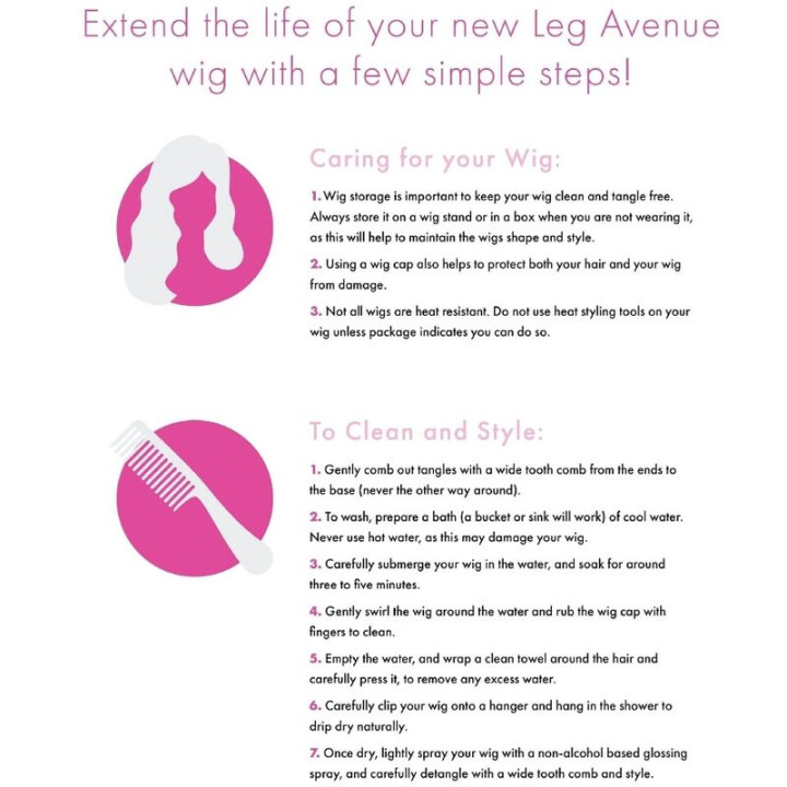 Leg Avenue - Bangin Parrucca Lunga Liscia Nera