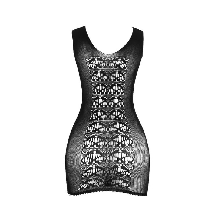 Subblime - 952167 Kurzer Elastischer Netz-Kleid Schwarz Eine Grösse