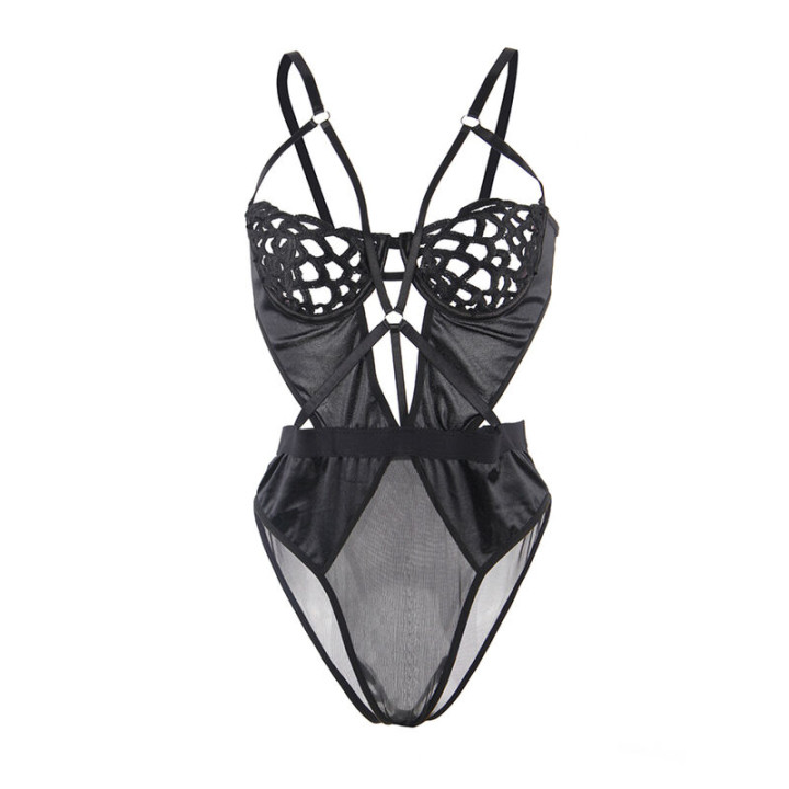 Subblime - 954055 Sexy Lace Bodysuit Black s/m