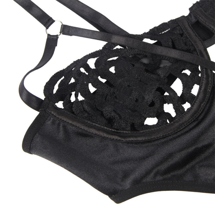 Subblime - 954055 Sexy Lace Bodysuit Black s/m