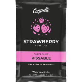 Coquette Cosmetics - Lubrifiant Kissable Base Deau de Fraise Poche 10 ml