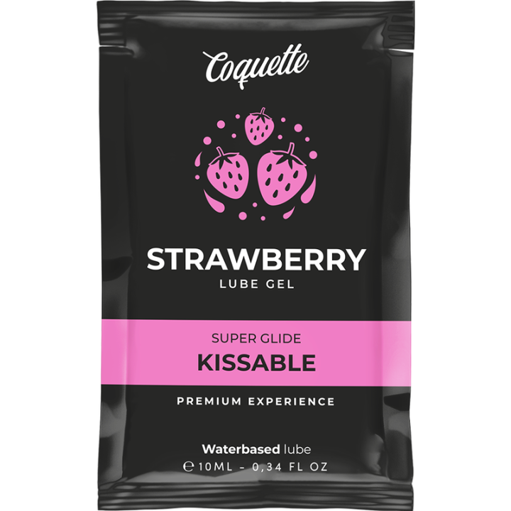 Coquette Chic Desire - Kussbares Schmiermittel Auf Erdbeerwasserbasis Tasche 10 ml