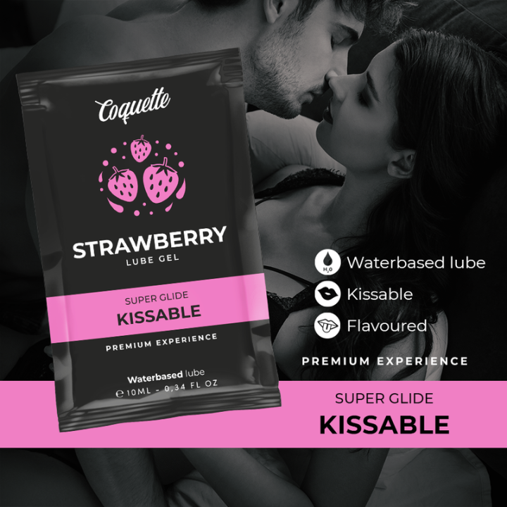Coquette Chic Desire - Lubrificante Beijvel Base de Gua de Morango 10 ml