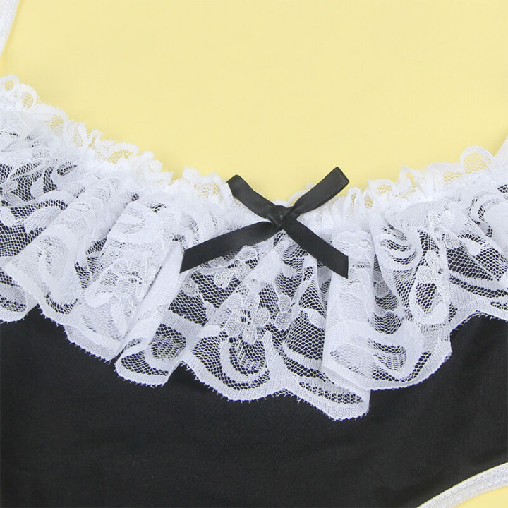 Subblime - 954307 Disfraz de Criada Sexy Negro/Blanco s/m