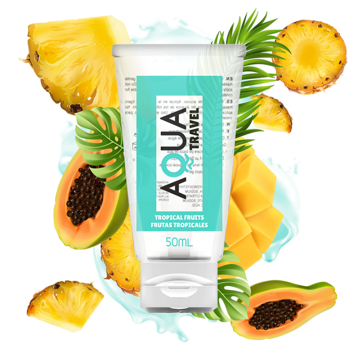 Aqua Travel - Flavour Waterbased Lubricant Tropical Fruits - 50 ml