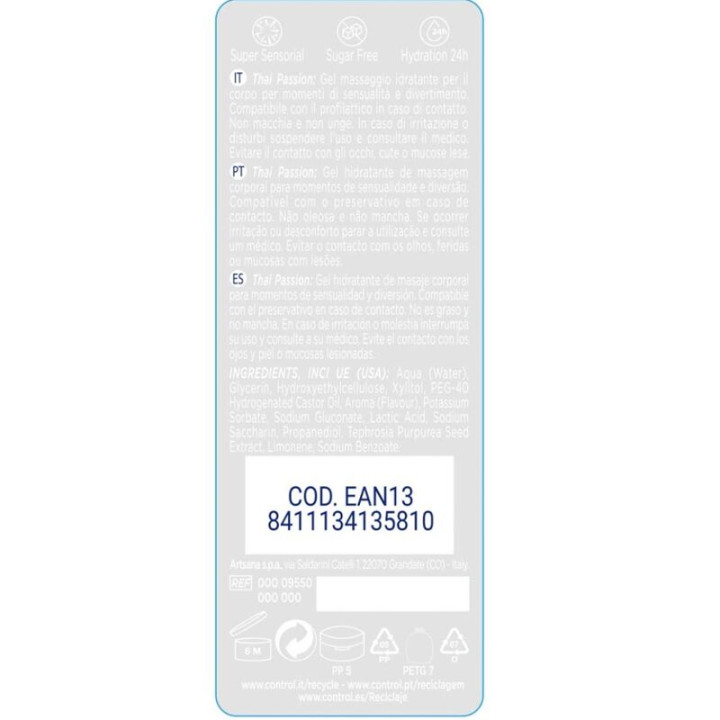 Control - 2 en 1 Massage & Pleasure Thai Passion 200 ml