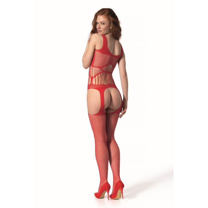 Passion - bs 106 Bodystocking Red One Size