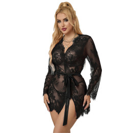 Subblime - 953768 Spitzen-Nachthemd + String Schwarz l/xl