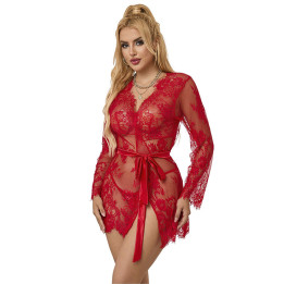Subblime - 953775 Lace Nightgown + Thong Red s/m