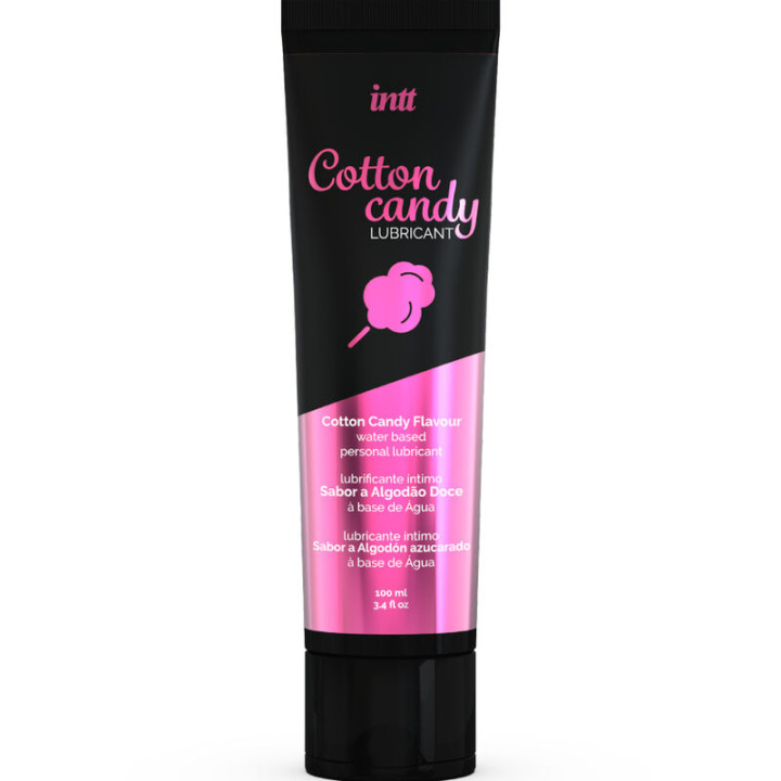 Intt Lubricants - Lubricante Íntimo Base Agua Delicioso Sabor a Algodón Dulce
