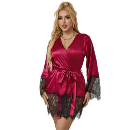 Subblime - 953812 Pyjama Dentelle Élégant + String Rouge s/m