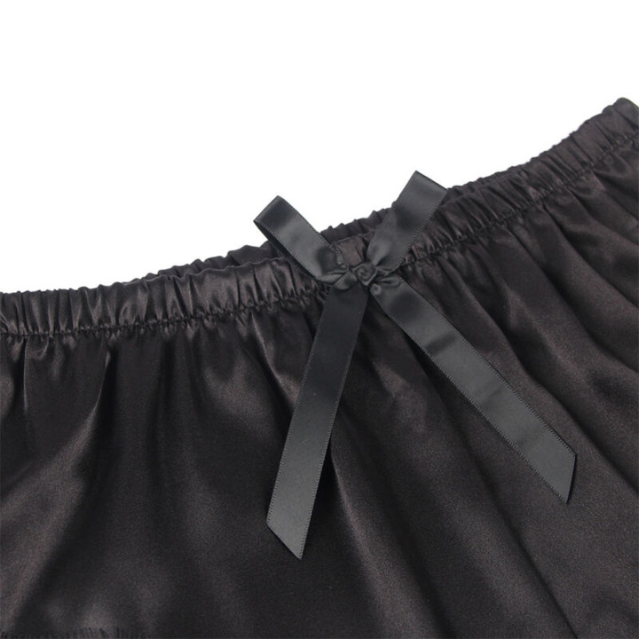 Subblime - 953935 Camisola de Seda Casual + Calça de Renda Preta s/m