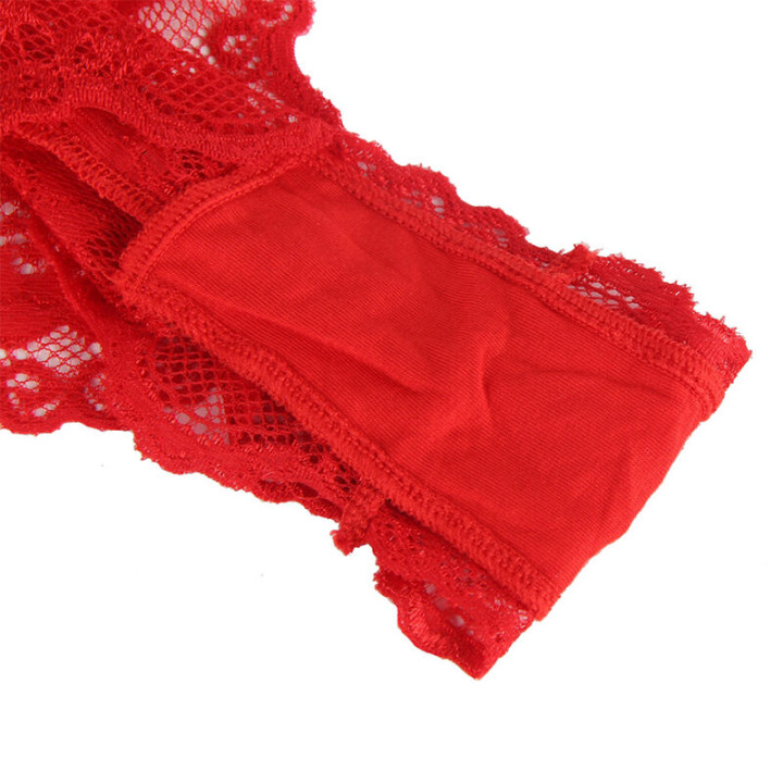 Subblime - 953980 Sexy Body With Ruffles + Belt Red l/xl