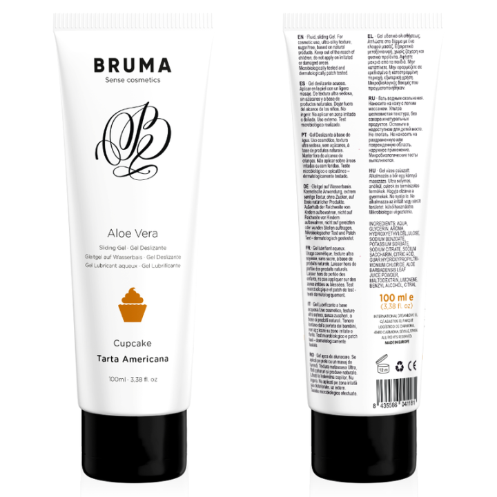 Bruma - Gel Glissant à l''Aloe Vera Saveur Cupcake 100 ml