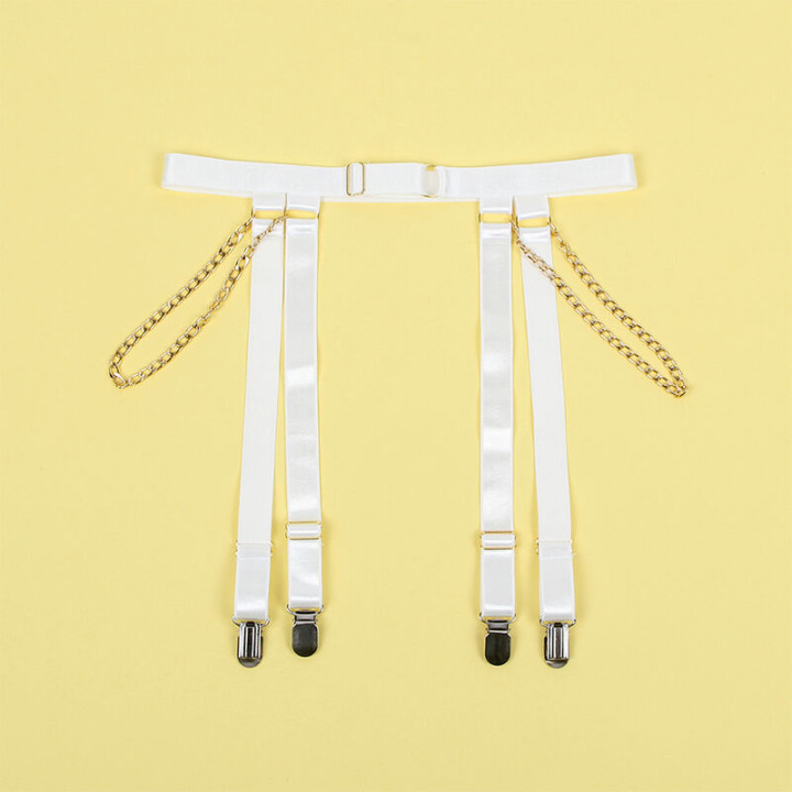 Subblime - 954284 Body With Chains + Garter Belt White s/m