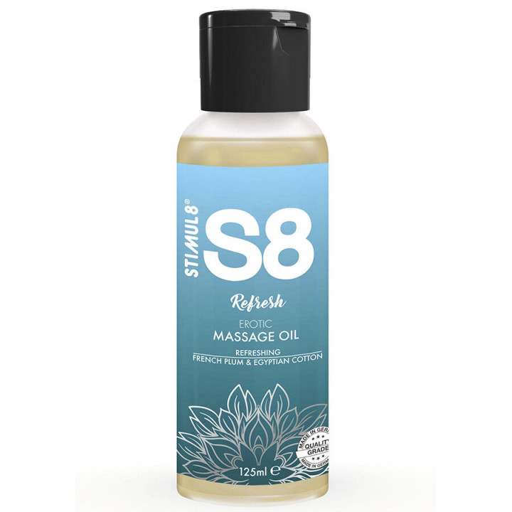 Stimul8 - s8 Refresh Aceite de Masaje Algodón 125 ml