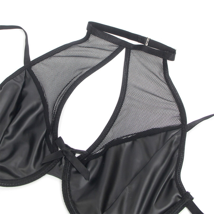 Subblime - 957582 Leder-bh Und Rock-Set Schwarz s/m