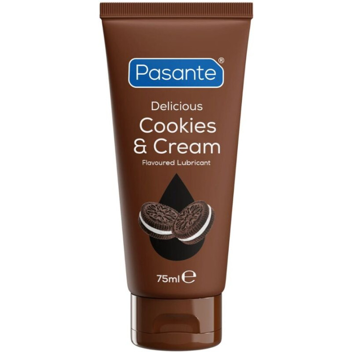 Pasante - Lubrifiant à Base d'Eau, Goût Cookies & Crème 75 ml