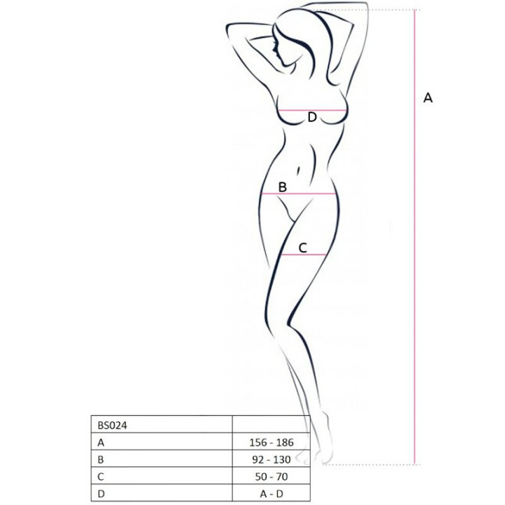 Passion - Femme Bs024 Bodystocking Blanc Taille Unique