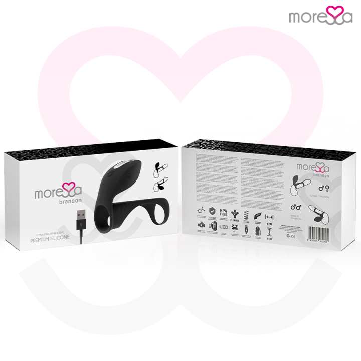 Moressa - Anel Vibrador Brandon Com Tampa