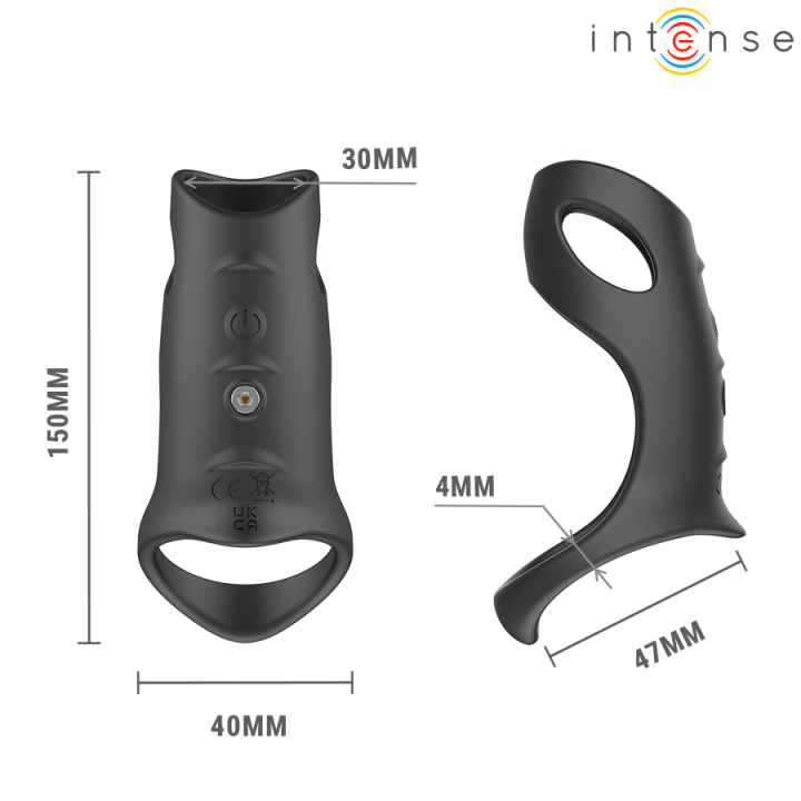 Intense - Jerome Anello Per Pene Vibrante Regolabile Modello 12