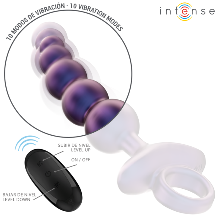 Intense - Tito Vibrante Anal Plug Modello 3 Telecomando