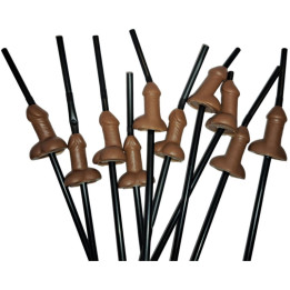 Diablo Picante - Bolsa Com 10 Canudos Naturais Para Pênis Grande