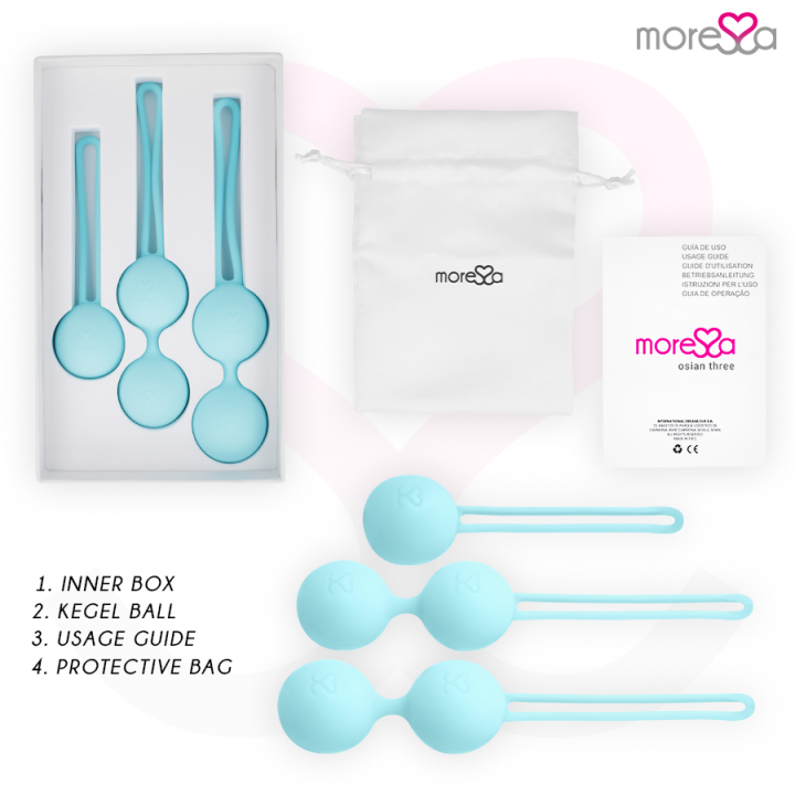 Moressa - Set Osian Premium in Silicone Turchese